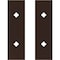 Ekena Millwork Premium Barn Door Hollow Core Plates (set of 2), Rustic Brown GB6001HCPRB - alternate 5